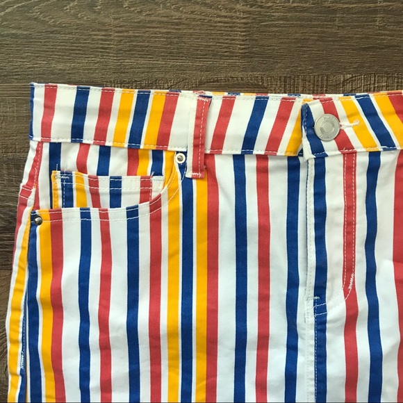 RUE 21 summer striped mini skirt - Picture 2 of 6